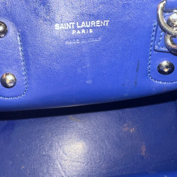 Yves Saint Laurent Blue Tote Bag - Picture 4 of 7